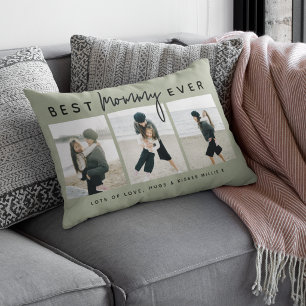 Moderne individuelle Beste Mama überhaupt   3 Foto Lendenkissen