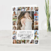 Moderne, individuelle Collage | Foto Geburtstag Karte (Vorderseite)