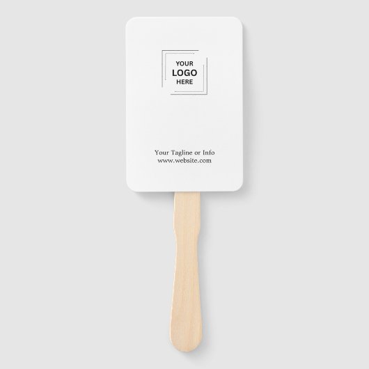 Moderne individuelle Event-Branding-Optik Fächer (Vorderseite)