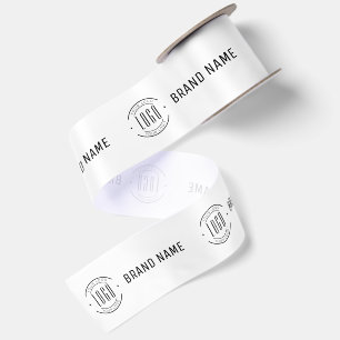 Moderne individuelle Firmenlogo-Geschäftsmarke Satinband