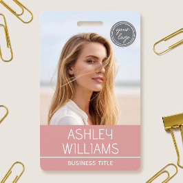 Moderne individuelle Foto-Farb-Logo-Mitarbeiter-Ro Ausweis