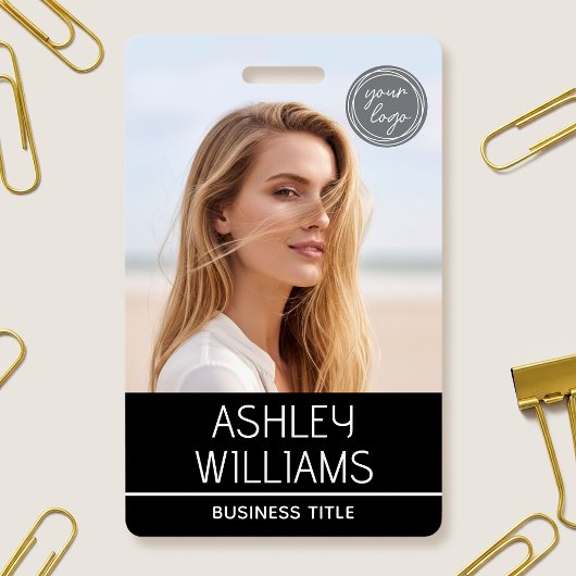 Moderne individuelle Foto-Farb-Logo-Mitarbeiter Sc Ausweis