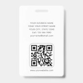 Moderne individuelle Foto-Farb-Logo-Mitarbeiter Sc Ausweis (Back)