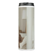 Moderne individuelle Foto-Mutter-Isolier-Reisebech Thermosbecher (Rückseite)