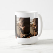 Moderne individuelle Fotocollage Kaffeetasse (VorderseiteRechts)