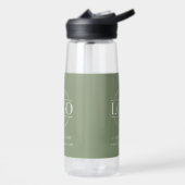 Moderne individuelle Geschäftsbeschriftung mit Log Trinkflasche (Links)