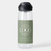 Moderne individuelle Geschäftsbeschriftung mit Log Trinkflasche (Rückseite)