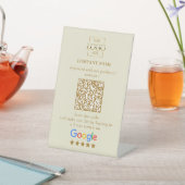 Moderne individuelle Google Bewertungen QR-Code Fi Sockelschild (In SItu)