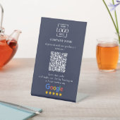 Moderne individuelle Google Bewertungen QR-Code Fi Sockelschild (In SItu)