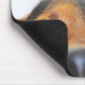 Moderne individuelle Hunde-Foto Mousepad (Ecke)