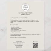 Moderne individuelle Logo-Professionelle Geschäfts Flyer (Vorne)