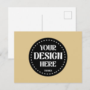 Moderne individuelle Logos für Unternehmensmarken Postkarte