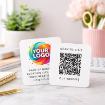 Moderne individuelle Logos und QR-Code