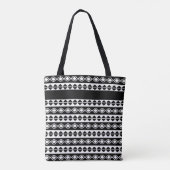 Moderne individuelle Monogramm-Initialen Stylisch Tasche (Rückseite)
