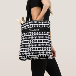 Moderne individuelle Monogramm-Initialen Stylisch Tasche