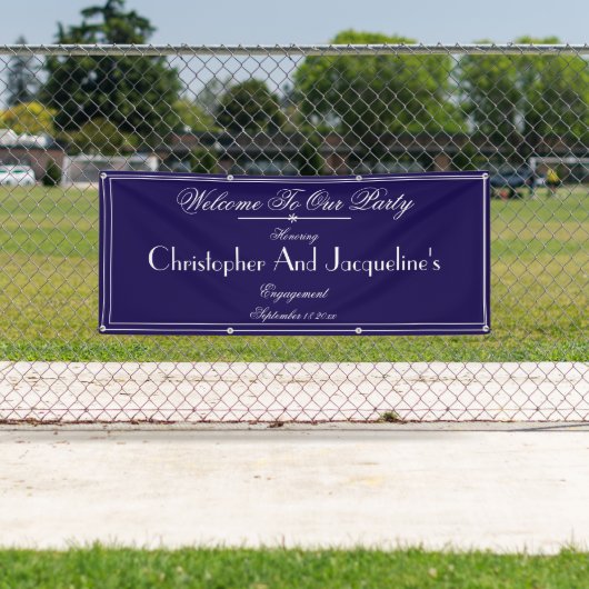 Moderne Individuelle Name der Engagement-Partei Ch Banner (Insitu)