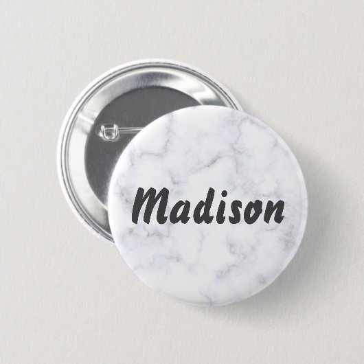Moderne Individuelle Name-Tag-Identifikation Button (Vorne & Hinten)