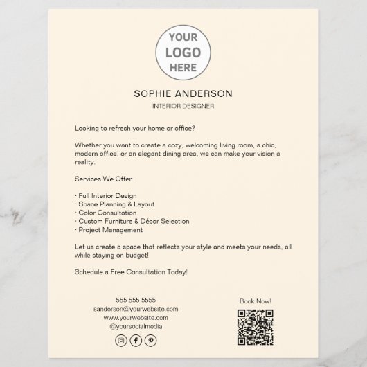 Moderne individuelle professionelle Geschäftswelt Flyer (Vorne)