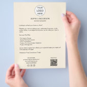 Moderne individuelle professionelle Geschäftswelt Flyer (Hand)