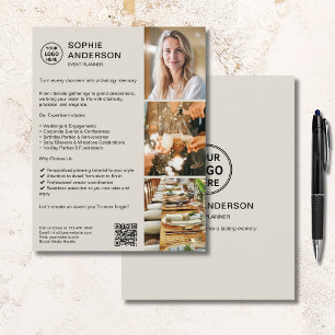 Moderne individuelle QR-Eventplaner-Werbung mit Lo Flyer