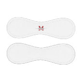 Moderne individuelle rote und schwarze Monogramm-M Baseball (Paneele)