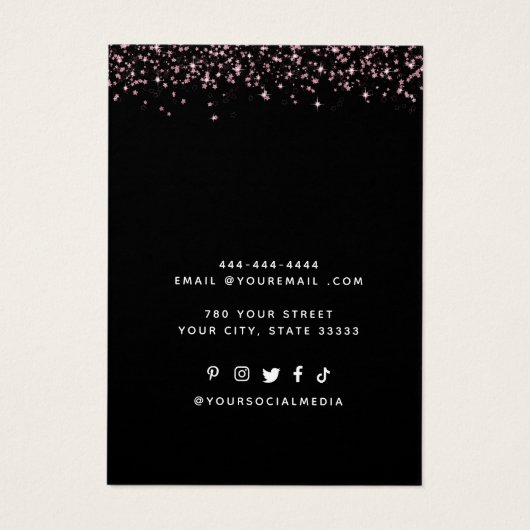 Moderne, individuelle Schmuckkarte (Rückseite)