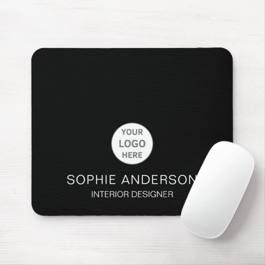 Moderne individuelle schwarze professionelle Gesch Mousepad (Mit Mouse)