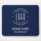Moderne individuelle Unternehmenslogo-Geschäfte ge Mousepad (Vorne)