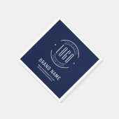 Moderne individuelle Unternehmenslogo-Geschäftsmar Serviette (Ecke)
