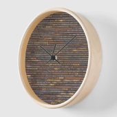 Moderne industrielle dünne Backsteinwandstruktur Uhr (Winkel)
