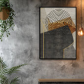 Moderne industrielle Geometrie Art 2 Poster