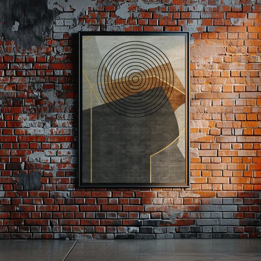 Moderne industrielle Geometrie Art 2 Poster