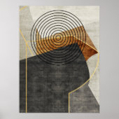 Moderne industrielle Geometrie Art 2 Poster (Vorne)