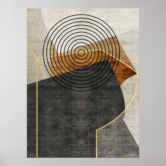 Moderne industrielle Geometrie Art 2 Poster (Vorne)