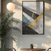 Moderne industrielle Geometrie Art 3 Poster