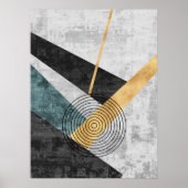 Moderne industrielle Geometrie Art 3 Poster (Vorne)