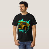 Moderne industrielle Mining-Muldenkipper-Straßenbe T-Shirt (Vorne ganz)