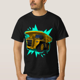 Moderne industrielle Mining-Muldenkipper-Straßenbe T-Shirt