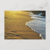 Moderne Informationen zu Hochzeiten am Strand Begleitkarte (Rückseite)