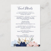 Moderne Informationen zu Hochzeitreisen mit nautis Begleitkarte (Vorderseite)