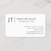 Moderne Informationstechnologie Beruflich Visitenkarte (Rückseite)