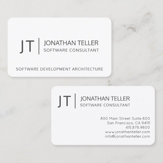 Moderne Informationstechnologie Beruflich Visitenkarte (Vorne/Hinten)