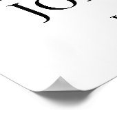 Moderne informelle Hochzeit Poster (Ecke)