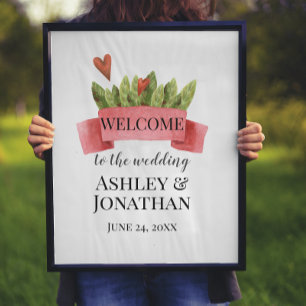 Moderne informelle Hochzeit Poster