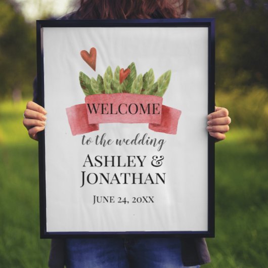 Moderne informelle Hochzeit Poster