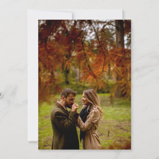 Moderne Initialen 4 Fotos Grid staubige blaue Hoch Einladung (Rückseite)