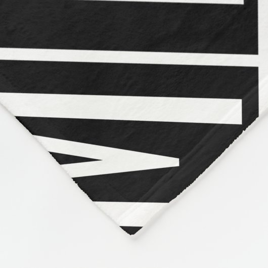 Moderne Initialen mit Name Monogram Muster Fleecedecke (Ecke)