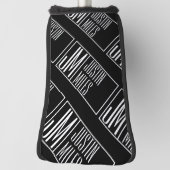 Moderne Initialen mit Name Monogram Muster Golf Headcover (Rotieren 90)