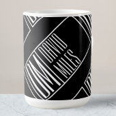 Moderne Initialen mit Name Monogram Muster Kaffeetasse
