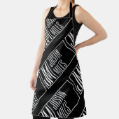 Moderne Initialen mit Name Monogram Muster Schürze (InSitu)